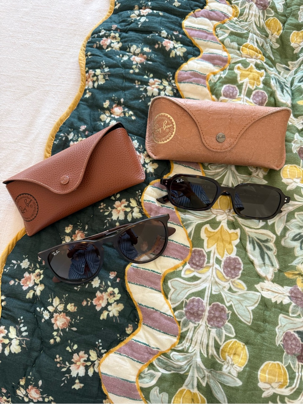 Ray-Ban Women's Black Sunglasses Duo with Brown Cases